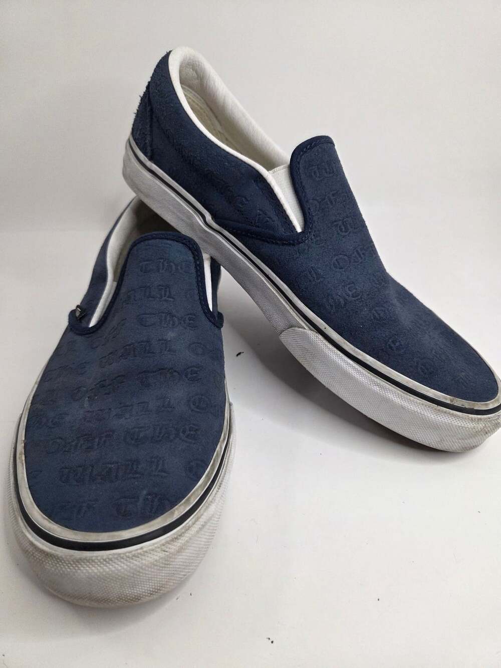 Vans Classic Slip-On Deboss OTW Dress Blues Shoes Size 7